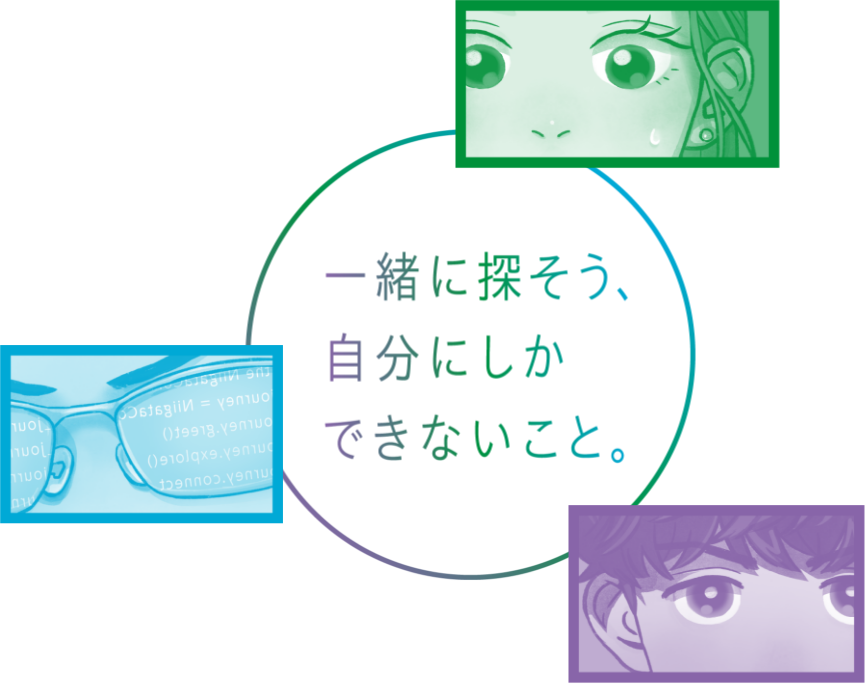 一緒に探そう、自分にしかできないこと。